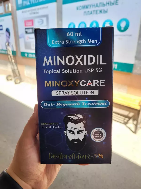 Soch o'sishi uchun Minoxycare spreyi 5%