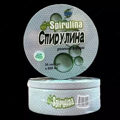   Spirulina 36 ozish uchun kapsulalar