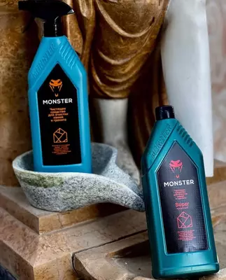 Monster средство для чистки гранита, брусчатки, камня 1 л