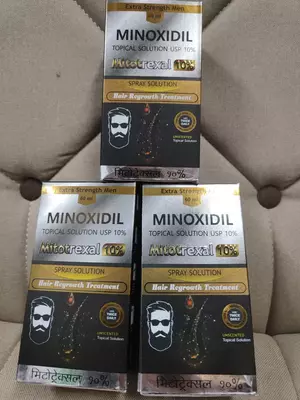Mitotrexal (Minoxidil) 10% soch o'sishi uchun loson (Hindiston)