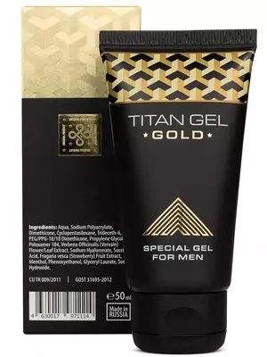 Titan gel oltin erkaklar uchun maxsus gel