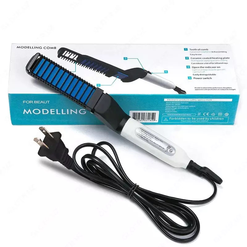 Выпрямитель-утюжок для бороды и волос