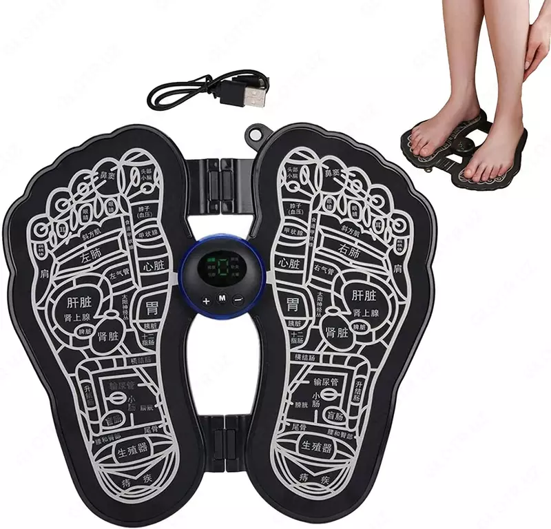 Портативный импульсный массажер для ног EMS