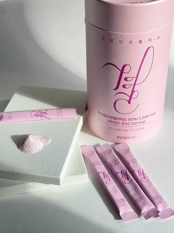 Корейский рыбный питьевой коллаген с витамином С