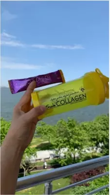 Suda kollagen + probiyotik (silkituvchi bilan)