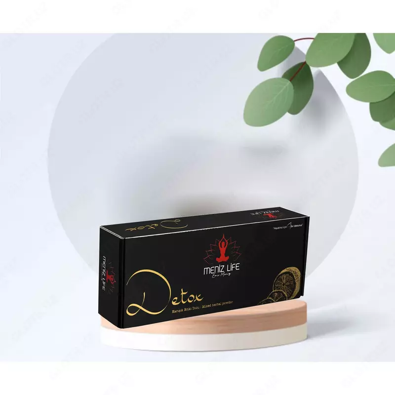 Kilo yo'qotish uchun o'simlik detoks choyi Menizlife limonli