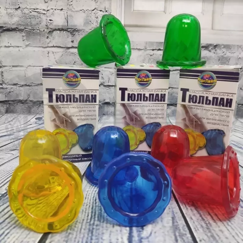 Tana uchun anti-selülit massajchisi "Tulip Jar"