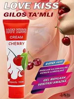   Ароматный гель-лубрикант FireG HOT KISS Cherry Cream (100 мл)