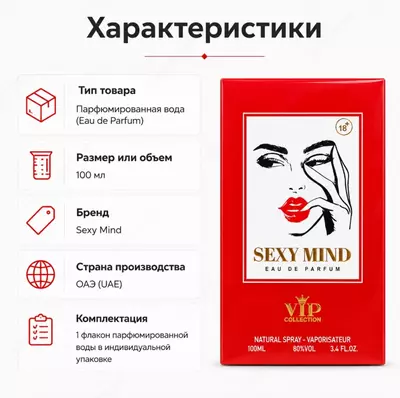  Sexy Mind Eau De Parfum  женская парфюмерная вода - 