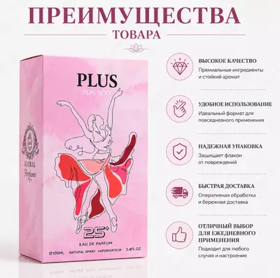 PLUS Very Sexy 25+ Eau de Parfum  парфюмерная вода