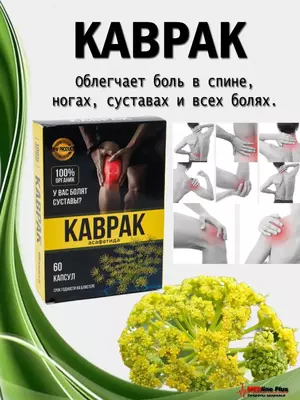 Ферула (Каврак) капсулы от боли в ногах  суставах и спине