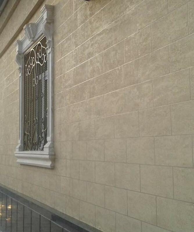 Отделка фасада жидким травертином - от 55 000 сум