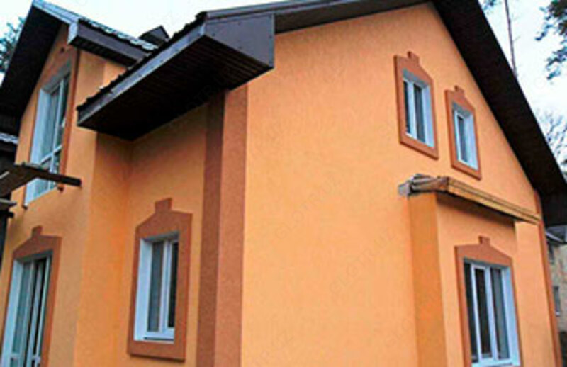 Отделка стен декоративной штукатуркой "Дождик"