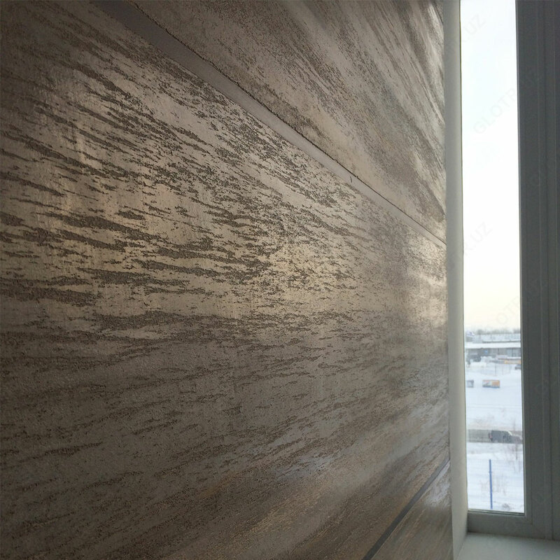 Отделка интерьера жидким травертином - 45 000 сум