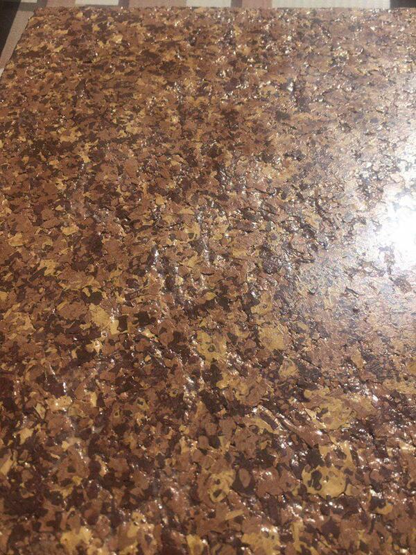 Флокс фасадно-отделочный материал коричнево-желтый