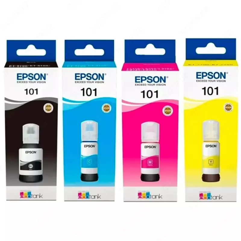 Epson 101 EcoTank bo‘yoq komplekti.