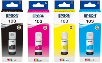 Краска Epson 103 EcoTank комплект. Краска Epson 103 EcoTank комплект.