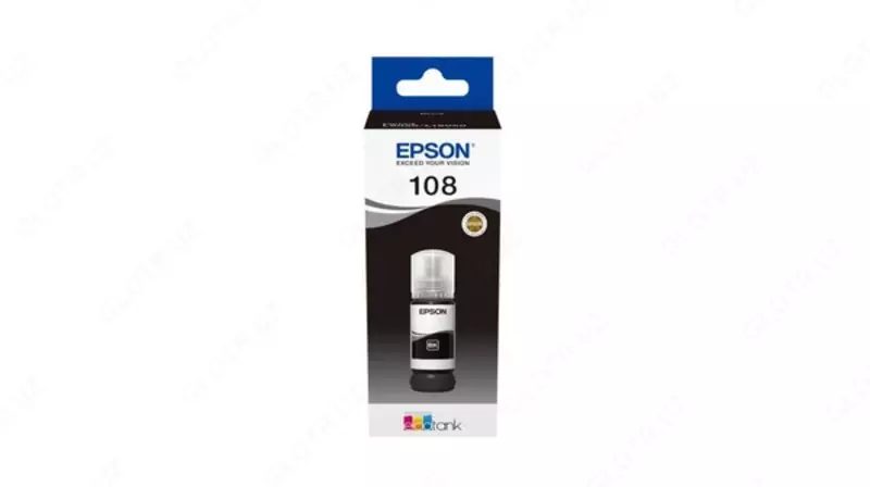 Краска Epson 108 BK.