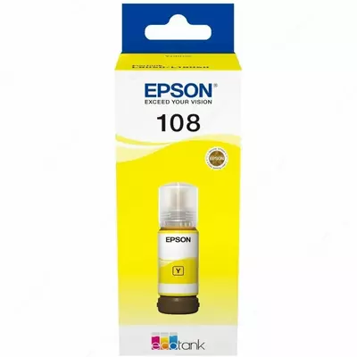 Краска Epson 108 Y. Краска Epson 108 Y.