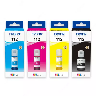 Краска Epson 112 EcoTank комплект. Краска Epson 112 EcoTank комплект.