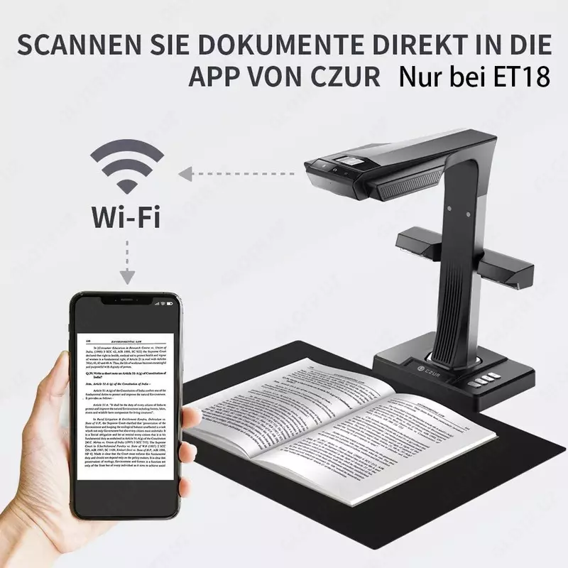 Сканер CZUR ET18 Pro.