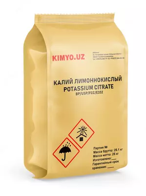 Kaliy sitratli oziq-ovqat. 3-o
