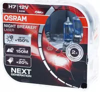 Галогеновая лампа H7 OSRAM NIGHT BREAKER LASER