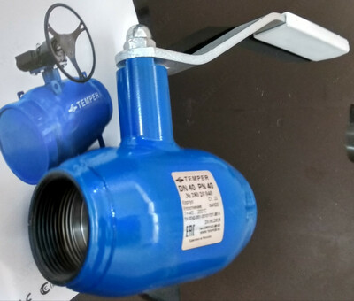 201 600 сум / шт. Кран шаровый DN15 PN40 стальной резьбовой Temper 28020015