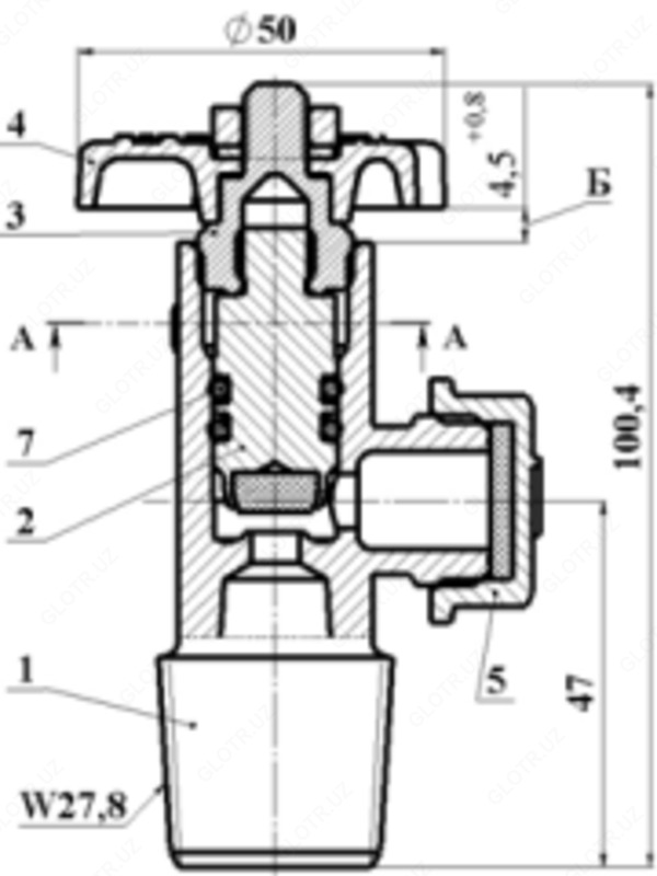  Вентиль баллона ВБ-2 - 