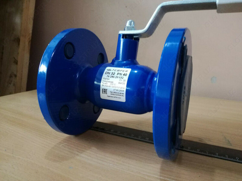 Кран шаровый Temper 28620032 DN32 PN40 фланцевый под задвижку - {0} so'mdan