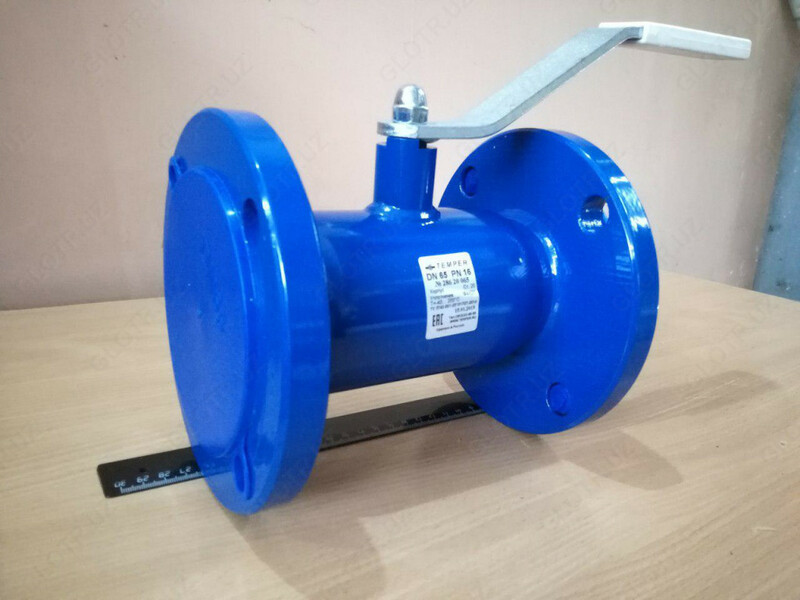 Кран шаровый стальной DN65 PN16 фланцевый под задвижку Temper Россия Оптом и розница