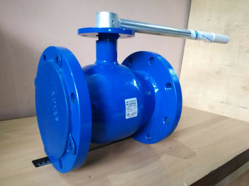 Кран шаровый стальной DN125 PN16 фланцевый под задвижку Temper Россия - от {0} сум