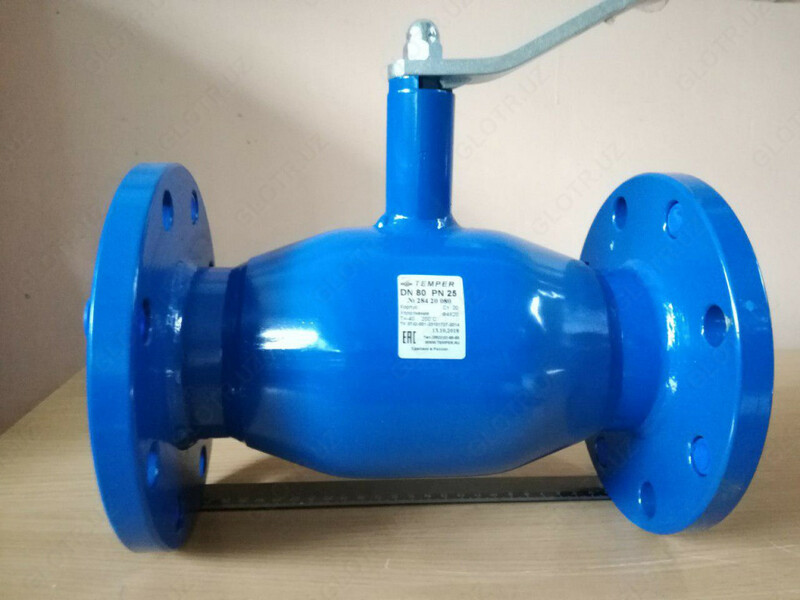 {0} so'mdan Кран шаровый Temper 28420080 DN80 PN25 фланцевый