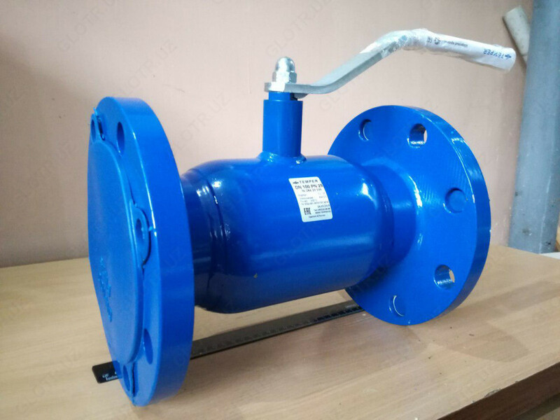 Кран шаровый Temper 28420100 DN100 PN25 фланцевый