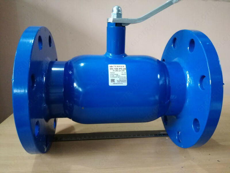 Кран шаровый Temper 28420100 DN100 PN25 фланцевый