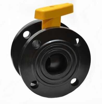 Кран шаровый химстойкий фланцевый Ду25 Ру16 полнопроходный из ПКМ Россия