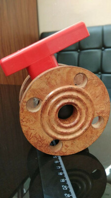 576 800 сум / шт. Кран шаровый фланцевый химстойкий Ду32 Ру16 полнопроходный из ПКМ Россия