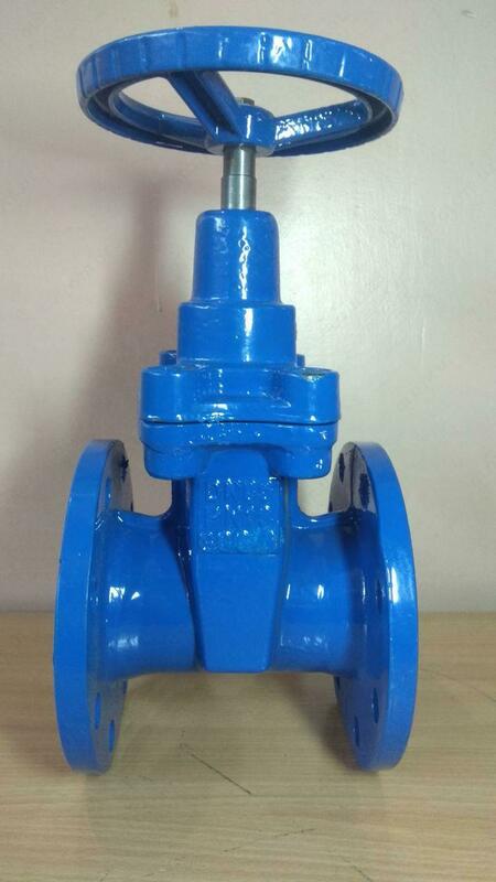 DN 50 PN 16 EPDM kauchuk xanjar bilan 120 ° C gacha bo'lgan quyma temir eshik valfi CHANDRA TASHKENT