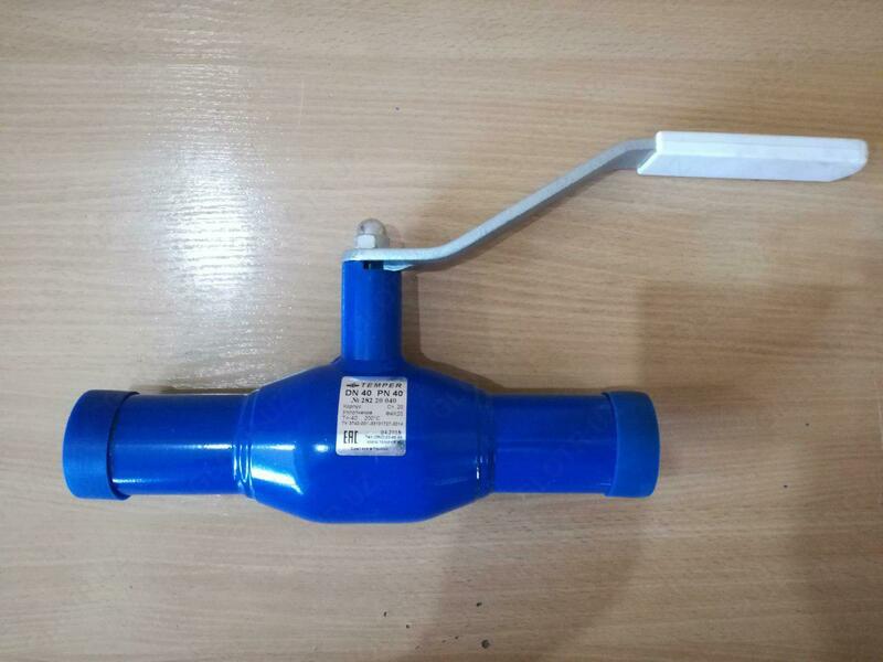 Кран шаровый DN40 PN40 приварной Temper 28220040