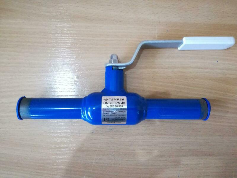 Кран шаровый DN20 PN40 приварной Temper 28220020
