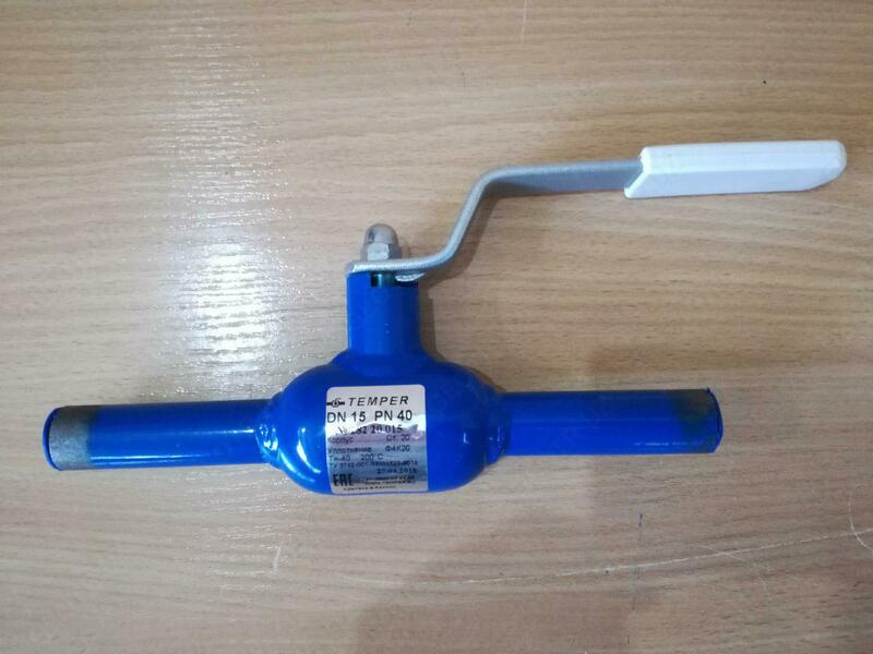 Кран шаровый приварной Temper 28220015 DN15 PN40