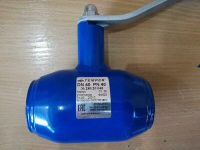 Кран шаровый DN32 PN40 резьбовой Temper 28020032 - 263 200 сум / шт.