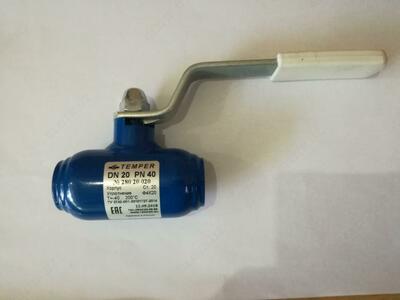 Кран шаровый DN20 PN40 стальной резьбовой Temper 28020020