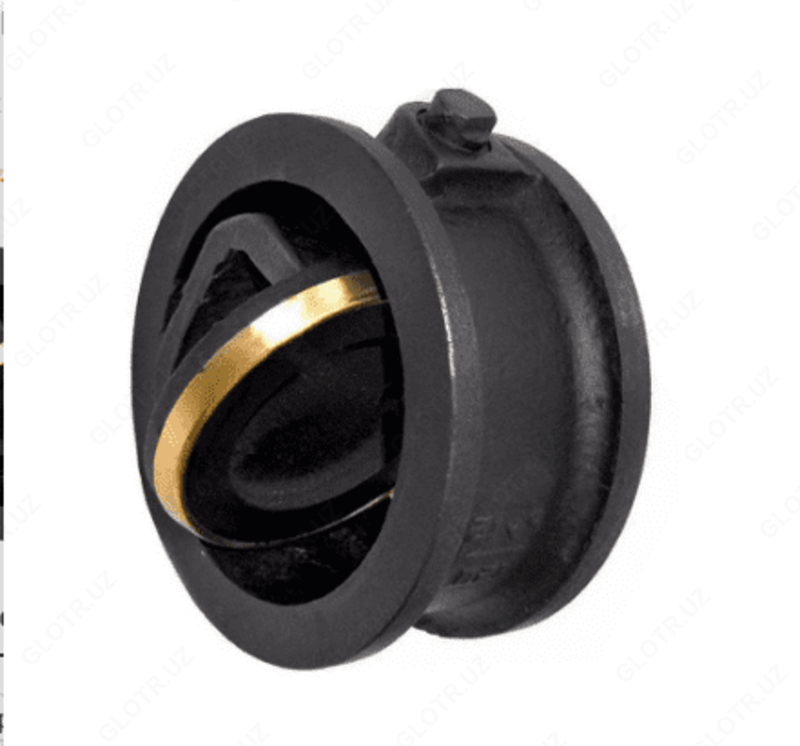 Клапан обратный чугунный 19ч21бр DN 100 PN16 стяжной