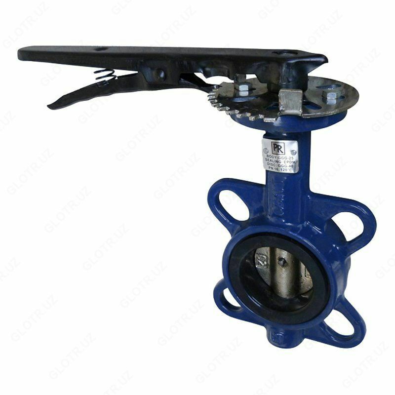 Kelebek klapan DN 80 PN 16 quyma temir disk va EPDM muhr qo'llanmasi
