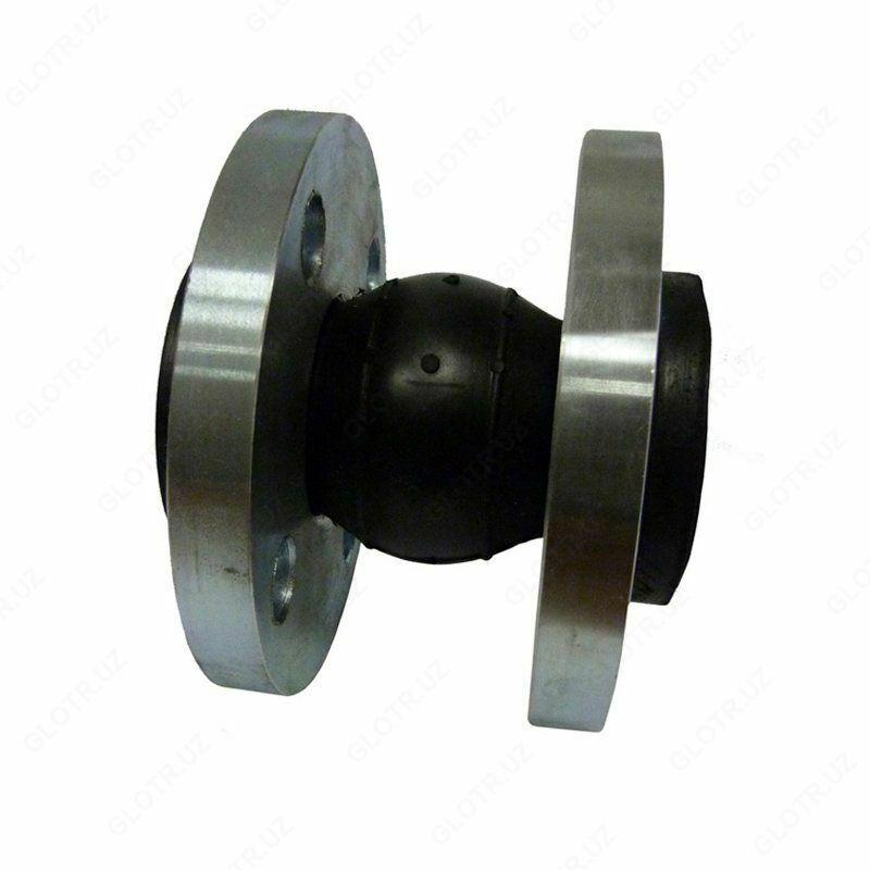  Компенсатор резиновый (вибровставка) Ду 50 PN 10 со стальными фланцами КФР (EPDM) - 