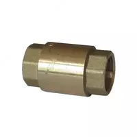 Клапан обратный латунный DN 40 PN16 м-м пруж./лат.шток - от {0} сум