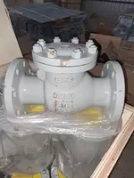 Клапан обратный стальной DN100 PN25 поворотный фланцевый - от {0} сум