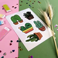   Набор наклеек Kawaii Flowers  А6  9л  артикул STP293