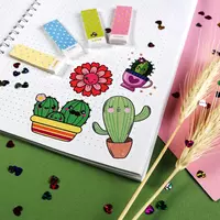  Набор наклеек Kawaii Flowers  А6  9л  артикул STP293 - CHANDRA TASHKENT